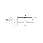 Evaloc-6-70BK-Euro-Profile-Thumbturn-and-Emergency-Release-Coin-Slot-Cylinder-2