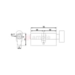Evaloc-6-70TT-Euro-Profile-70mm-Thumbturn-and-Key-Cylinder-2