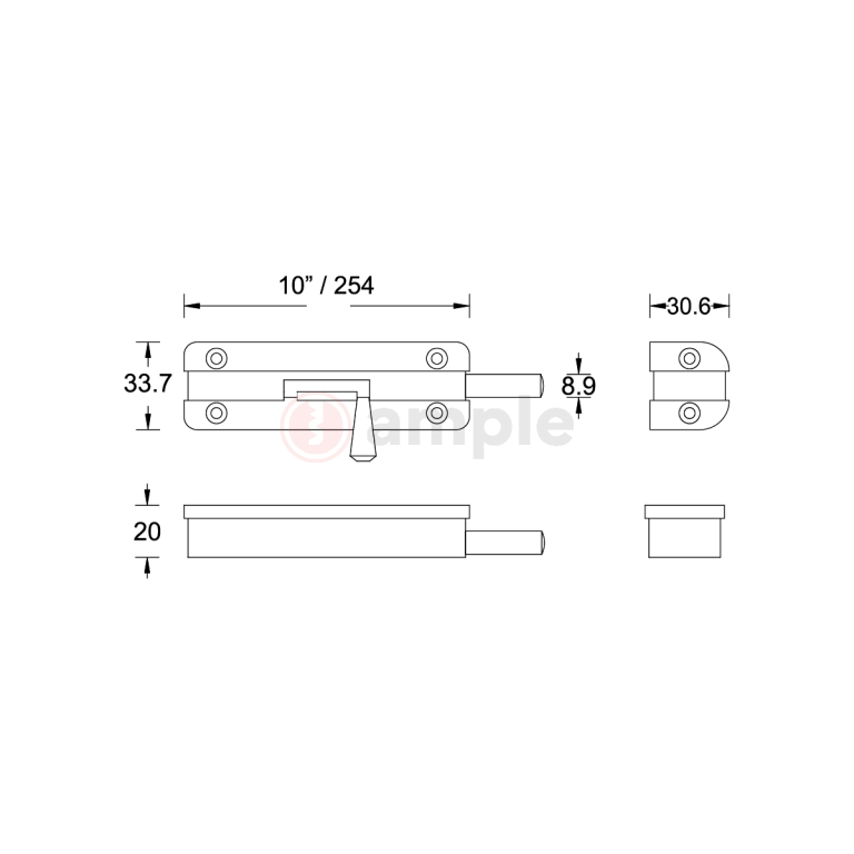 Evaloc-BB10-SS-Barrel-Bolt-2