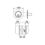 Evaloc-CS3101-5-SS-5-Pin-Single-Cylinder-Deadbolt-2
