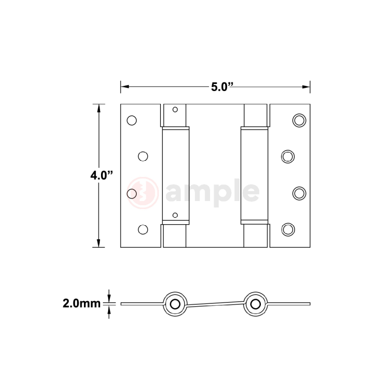 Evaloc-H045020-SPDH-SS-Stainless-Steel-Double-Spring-Hinge-2