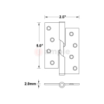 Evaloc-H052520-RH-SS-Stainless-Steel-Rising-Hinge-2