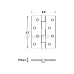 Evaloc-H053525-BB4-SS-Stainless-Steel-4BB-Ball-Bearing-Hinge-2