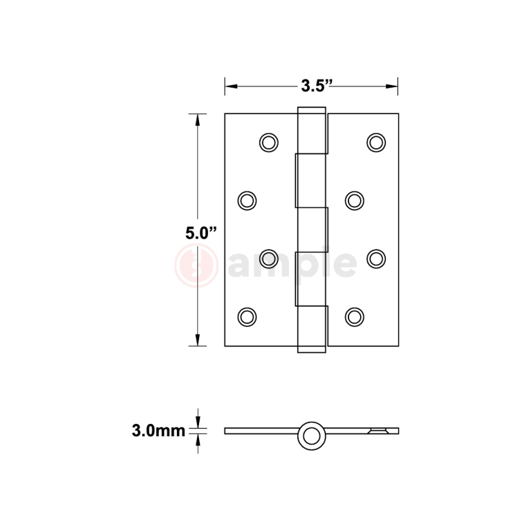 Evaloc-H053530-BB4-SS-Stainless-Steel-4BB-Ball-Bearing-Hinge-2