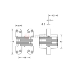 Evaloc-HCC022-SS-Stainless-Steel-Concealed-Hinge-2