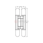 Evaloc Hcc120 Adjustable Concealed Hinge 2