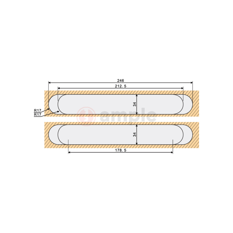 Evaloc Hcc120 Adjustable Concealed Hinge 5