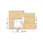 Evaloc Hcc120c Adjustable Concealed Hinge 3