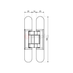 Evaloc Hcc40 Adjustable Concealed Hinge 2