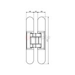Evaloc Hcc80 Adjustable Concealed Hinge 2