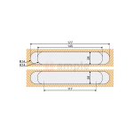 Evaloc Hcc80 Adjustable Concealed Hinge 5