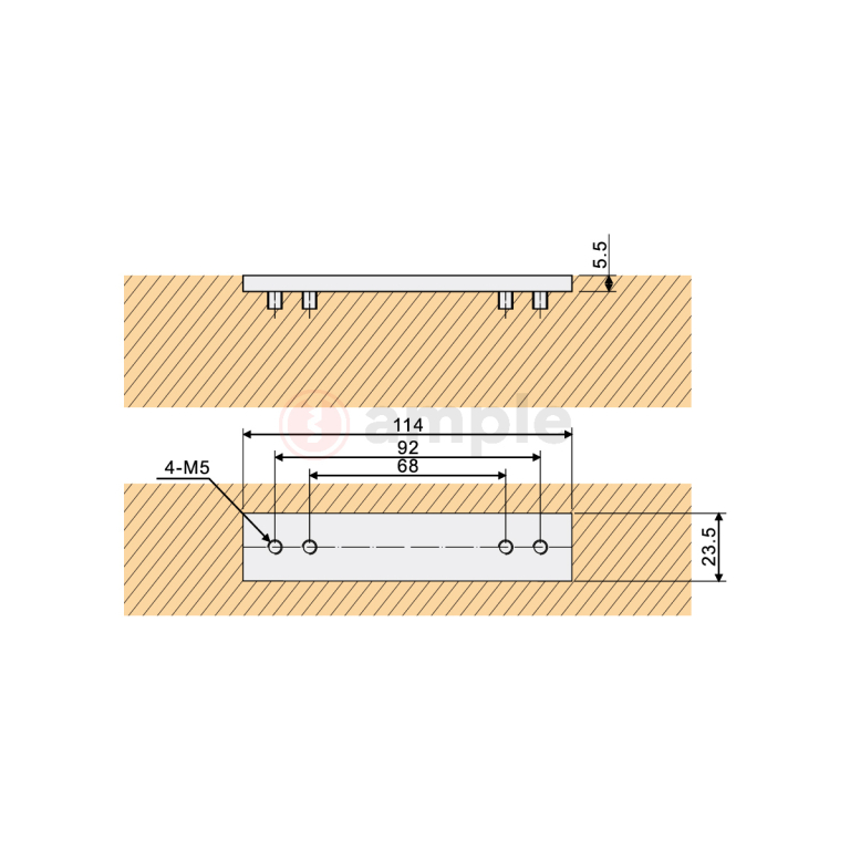 Evaloc Hcc80c Adjustable Concealed Hinge 5