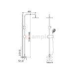 Modena M108s Chrome Shower Set 2 2