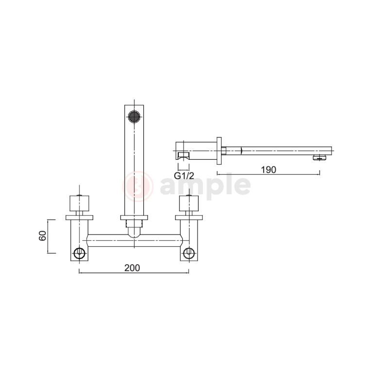 Modena M2607 Chrome Basin Mixer 2 2