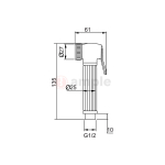 Modena M7401 Chrome Hand Bidet 2 2