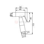 Modena M7410 Satin Stainless Steel Hand Bidet 2 2
