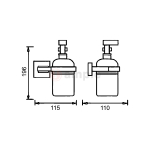 Modena M9308a Polished Stainless Steel Soap Dispenser 2 2
