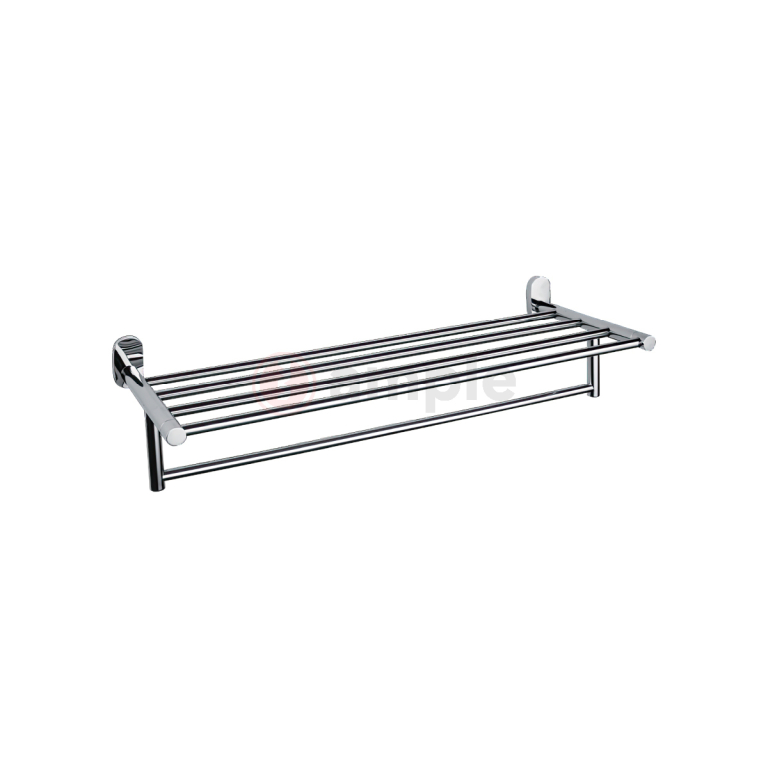 Modena M9502 Polished Stainless Steel Towel Rack Bar 1 2