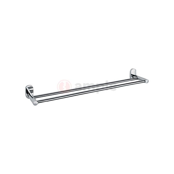 Modena M9503 Polished Stainless Steel Double Towel Rail 1 2
