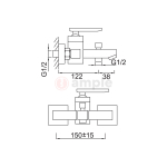 Modena Ma2307 Chrome Bath Shower Mixer 2 2