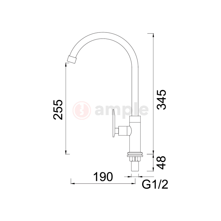 Modena Ma3102 Chrome Kitchen Sink Tap 2 2