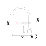 Modena Ma3202 Chrome Kitchen Sink Tap 2 2