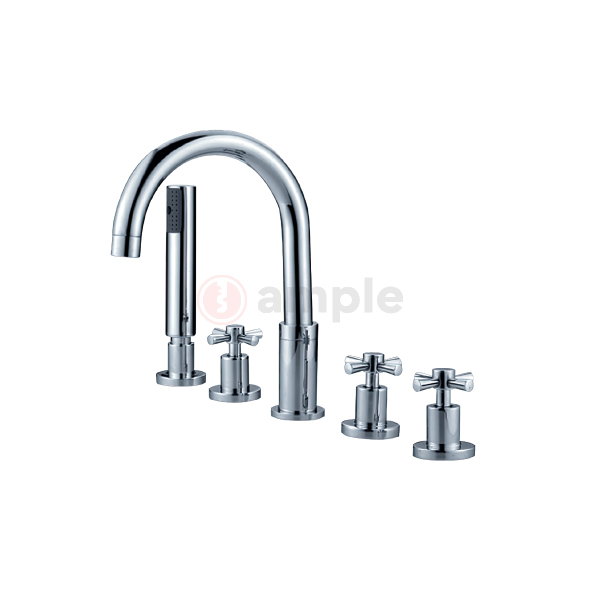 Modena Mc2701 Chrome 5 Hole Bath Shower Mixer 1 2