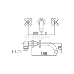 Modena Mi2601 Chrome Basin Mixer 2 2