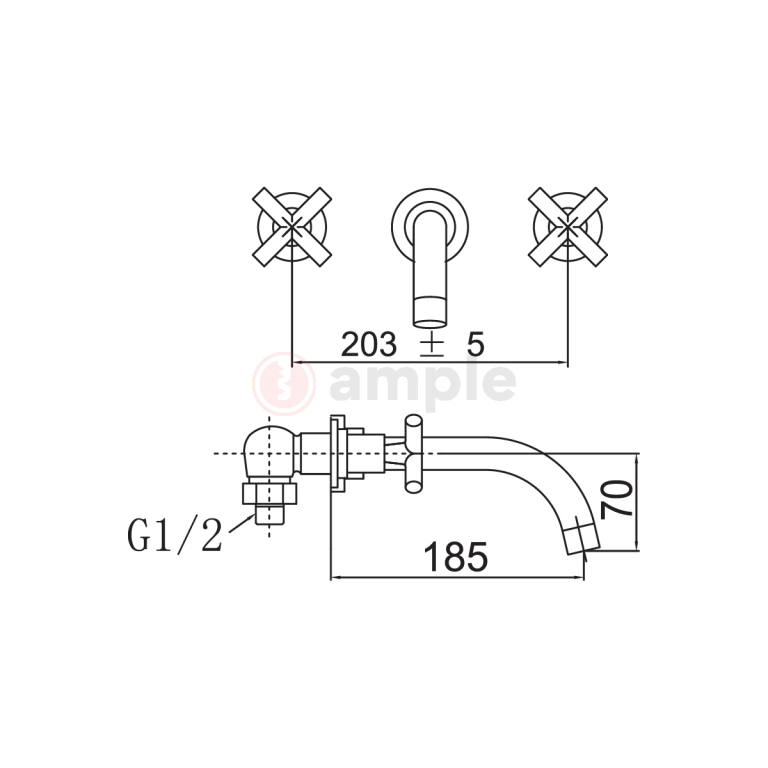 Modena Mi2601 Chrome Basin Mixer 2 2