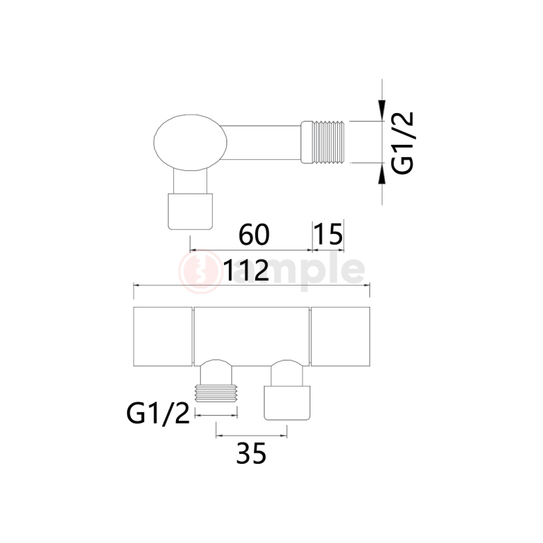 Modena Mo1306 Chrome Two Way Tap 2 2