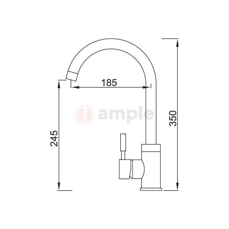 Modena Ms3513 Chrome Kitchen Mixer 2 2