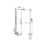 Modena My003 Chrome Shower Set 2 2