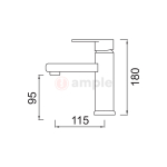Modena My2109 Chrome Basin Pillar Tap 2 2