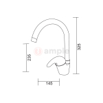 Modena My3518 Chrome Kitchen Mixer 2 2