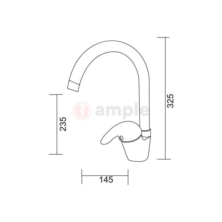 Modena My3518 Chrome Kitchen Mixer 2 2