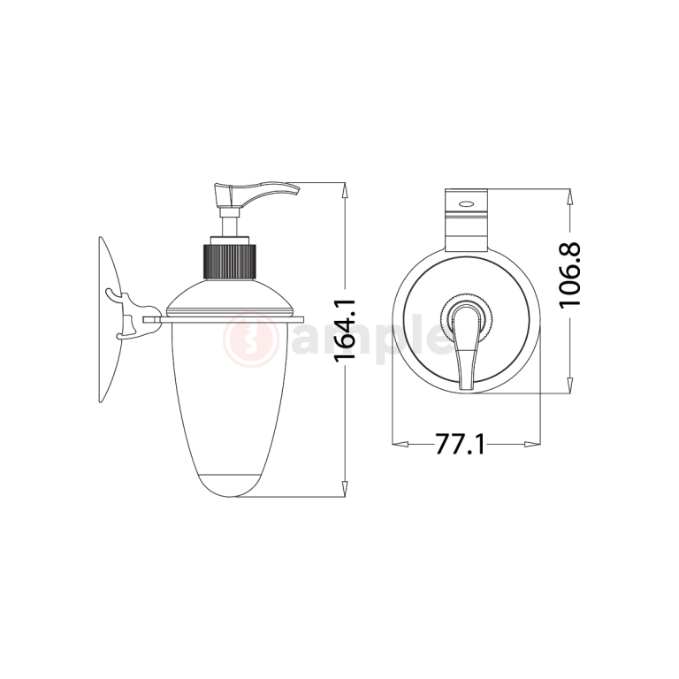 Premio Bk 3160 Liquid Soap Dispenser Rack 2
