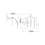 Premio Bk 3177 Toilet Roll Holder 2