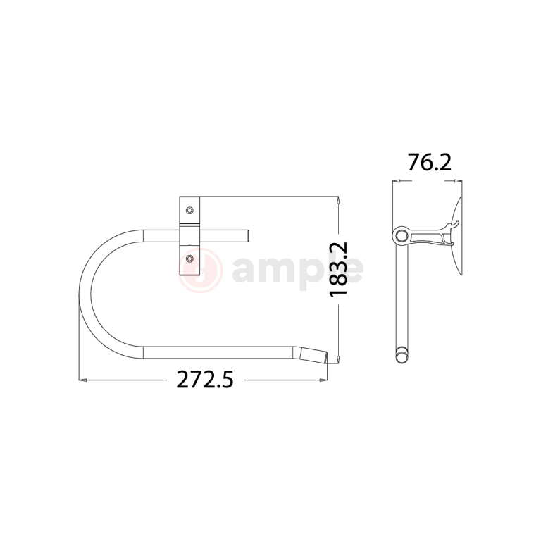 Premio Bk 3270 Towel Hanger 2