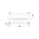 Premio Bk 3450 Rectangle Shelf 2