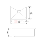Premio S1 5846u Single Undermount Sink 2