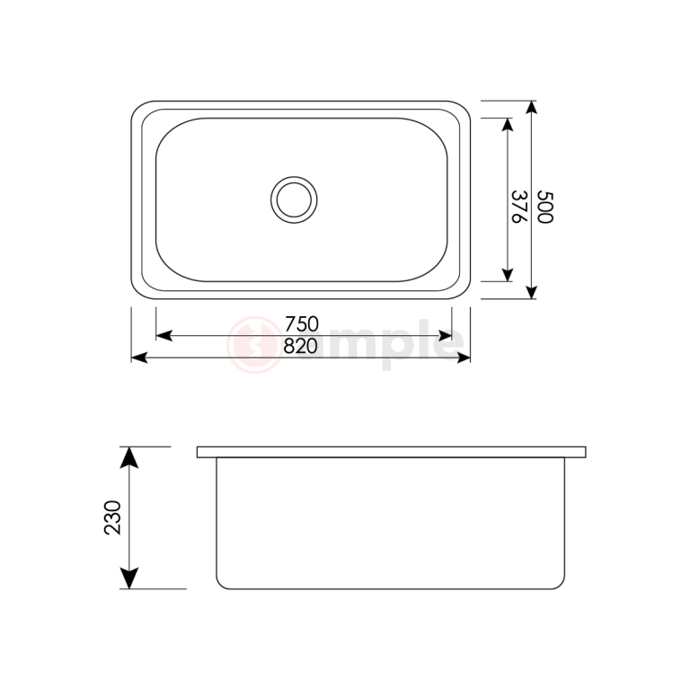 Premio S1 8250 Single Big Sink 2