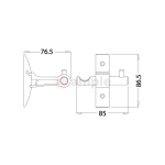 Premio Ss 3085 Double Robe Hook 2