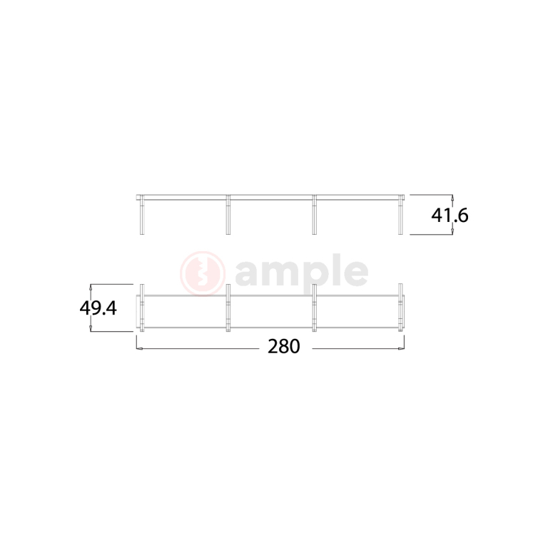 Premio Ss 7280 4 Hooks Robe Hook 2