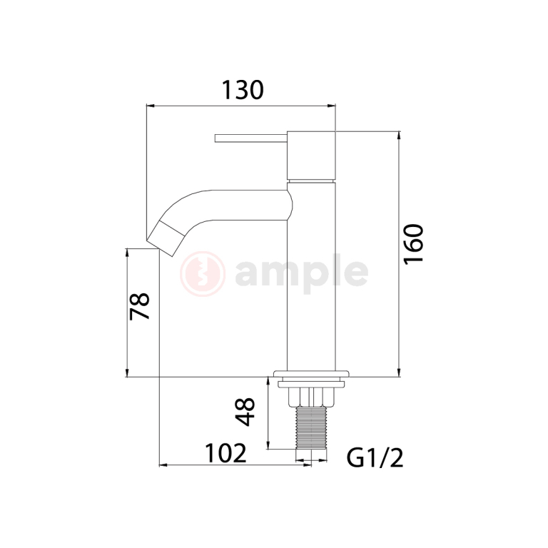 Premio Tb 1006r Basin Tap 2