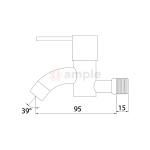 Premio Tb 2006r Wall Bib Tap 2