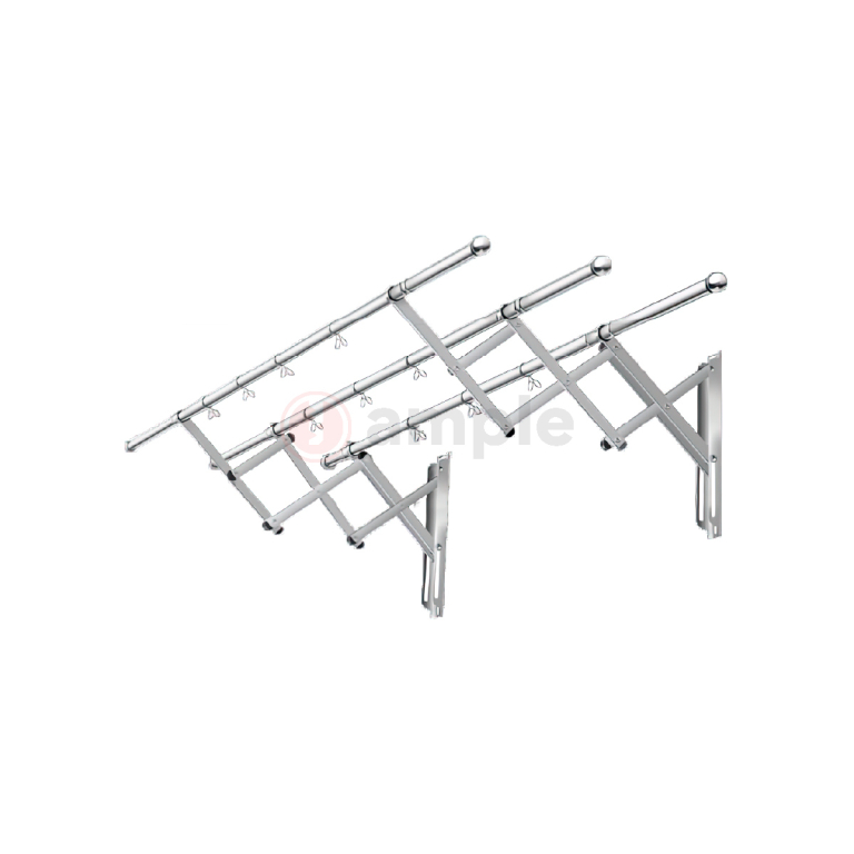 Premio Xsl 1896 Stainless Steel Sliding Rack Hanger 3 Tubes 1